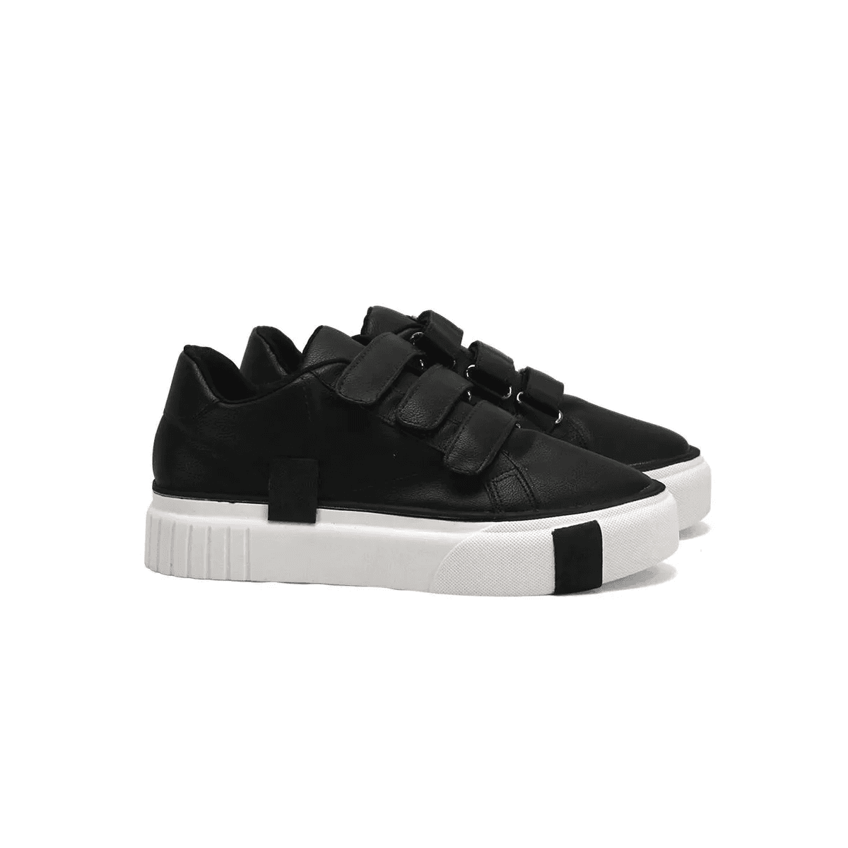 Sneakers Lançamento Preto Ajuste em Velcro - ZOCCOLETTE
