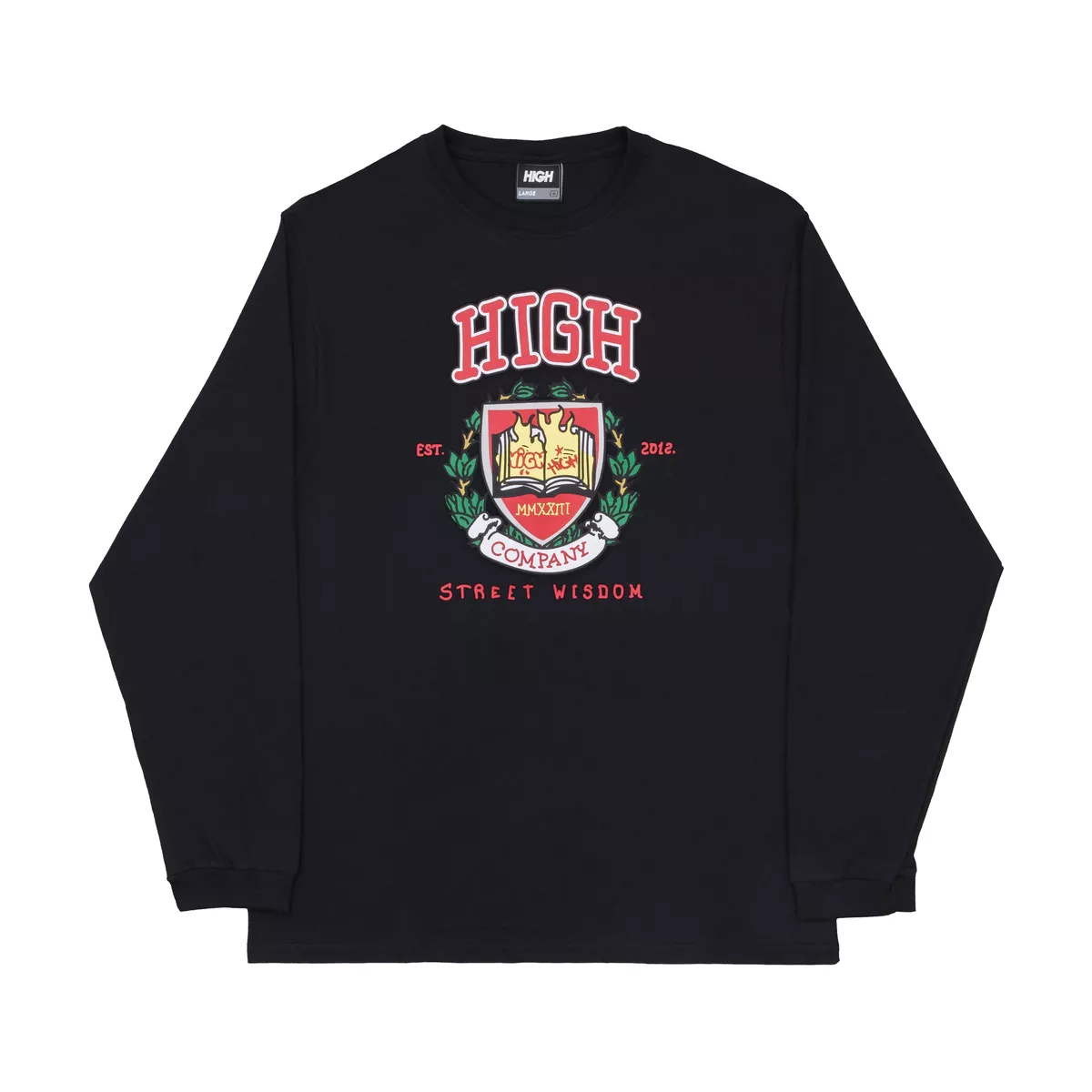 Longsleeve High University Black