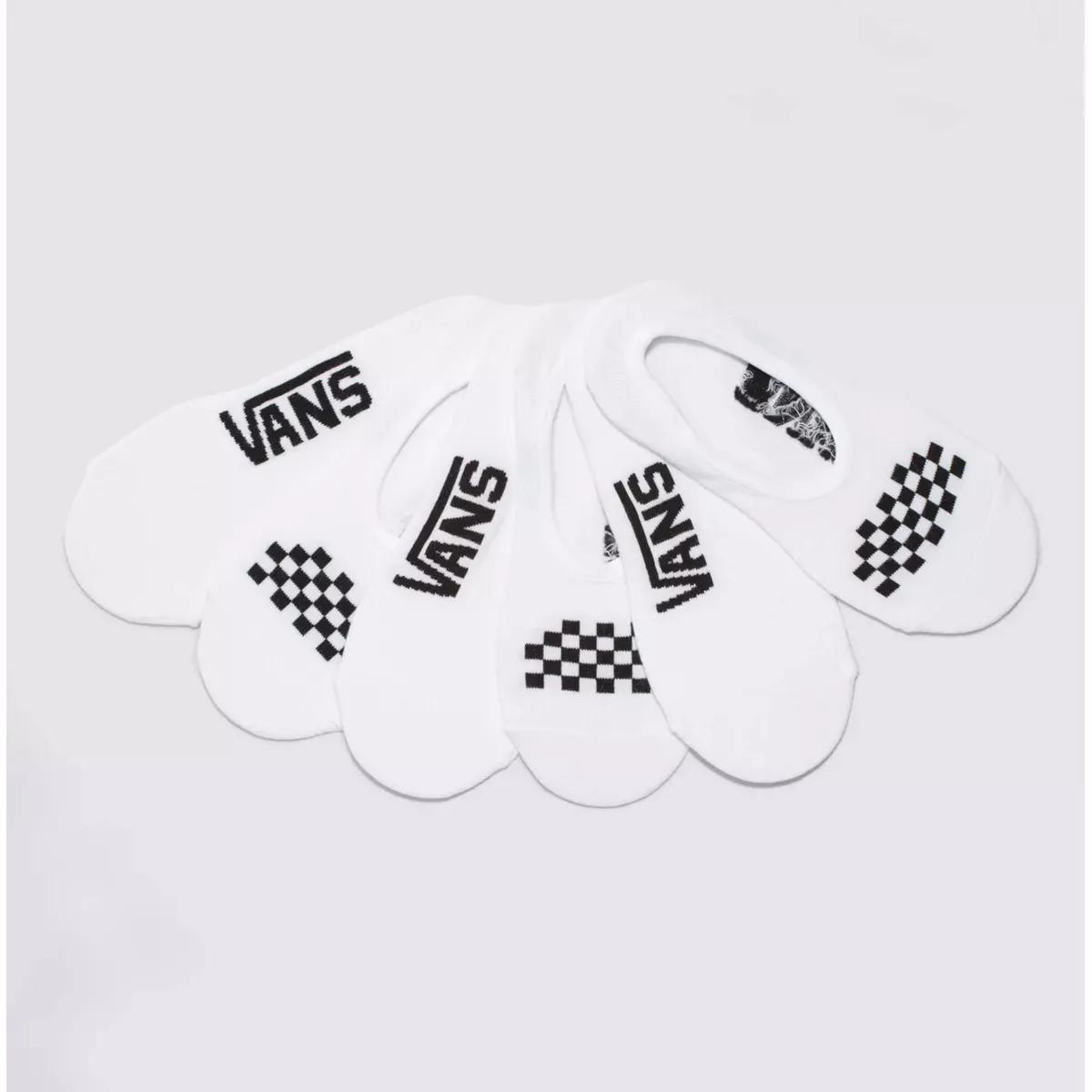 Meia Vans Classic Canoodle 36/39 White Black (Pack 3)