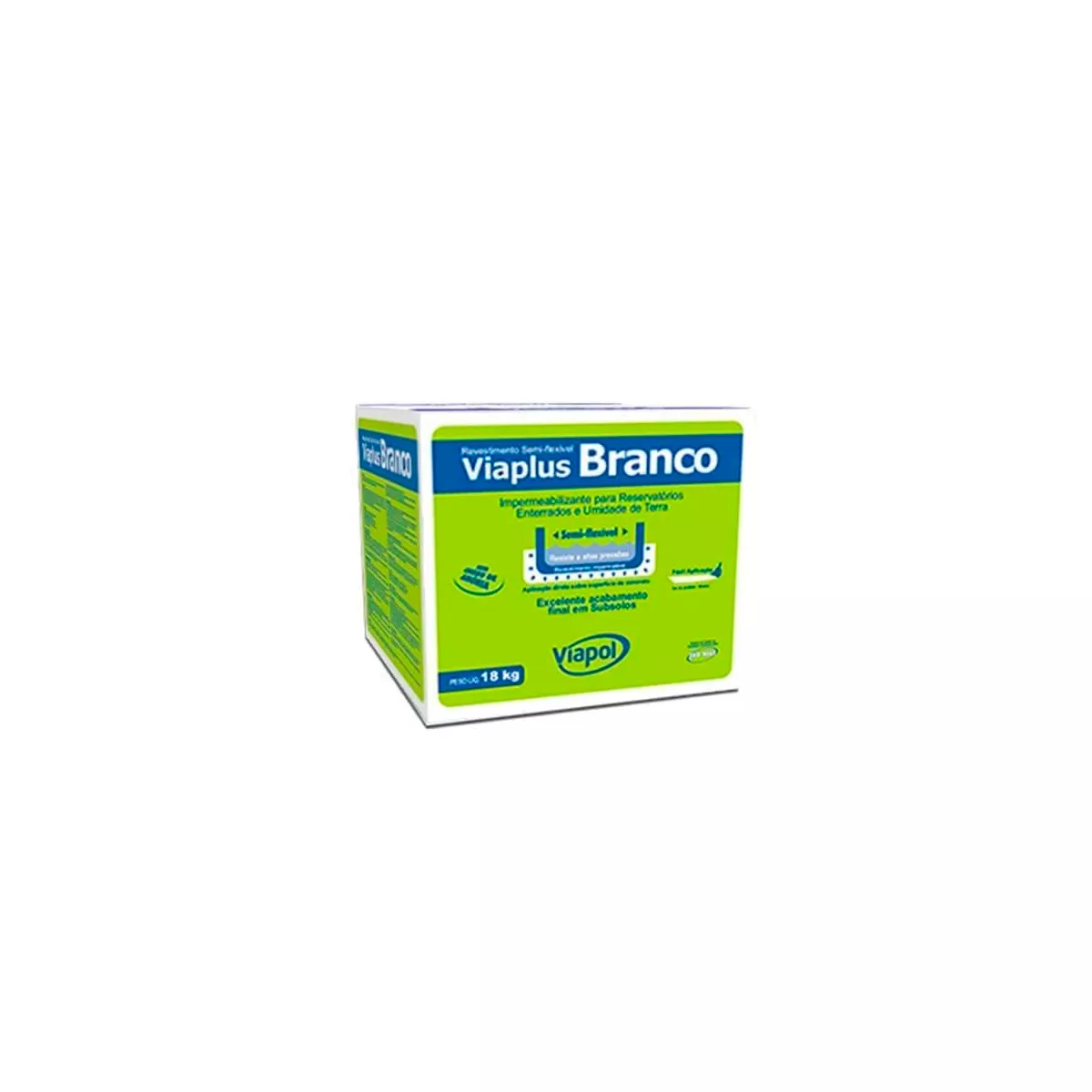 Viapol Viaplus Revestimento Impermeabilizante Branco 18KG | FITZTINTAS