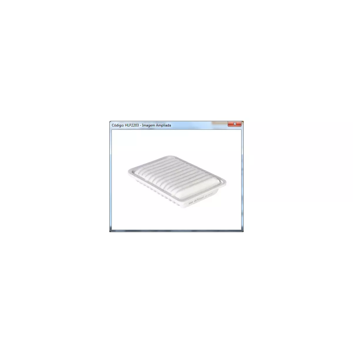 Filtro Ar VOX Filters HLP2203 - Grupo Celinho Autopeças