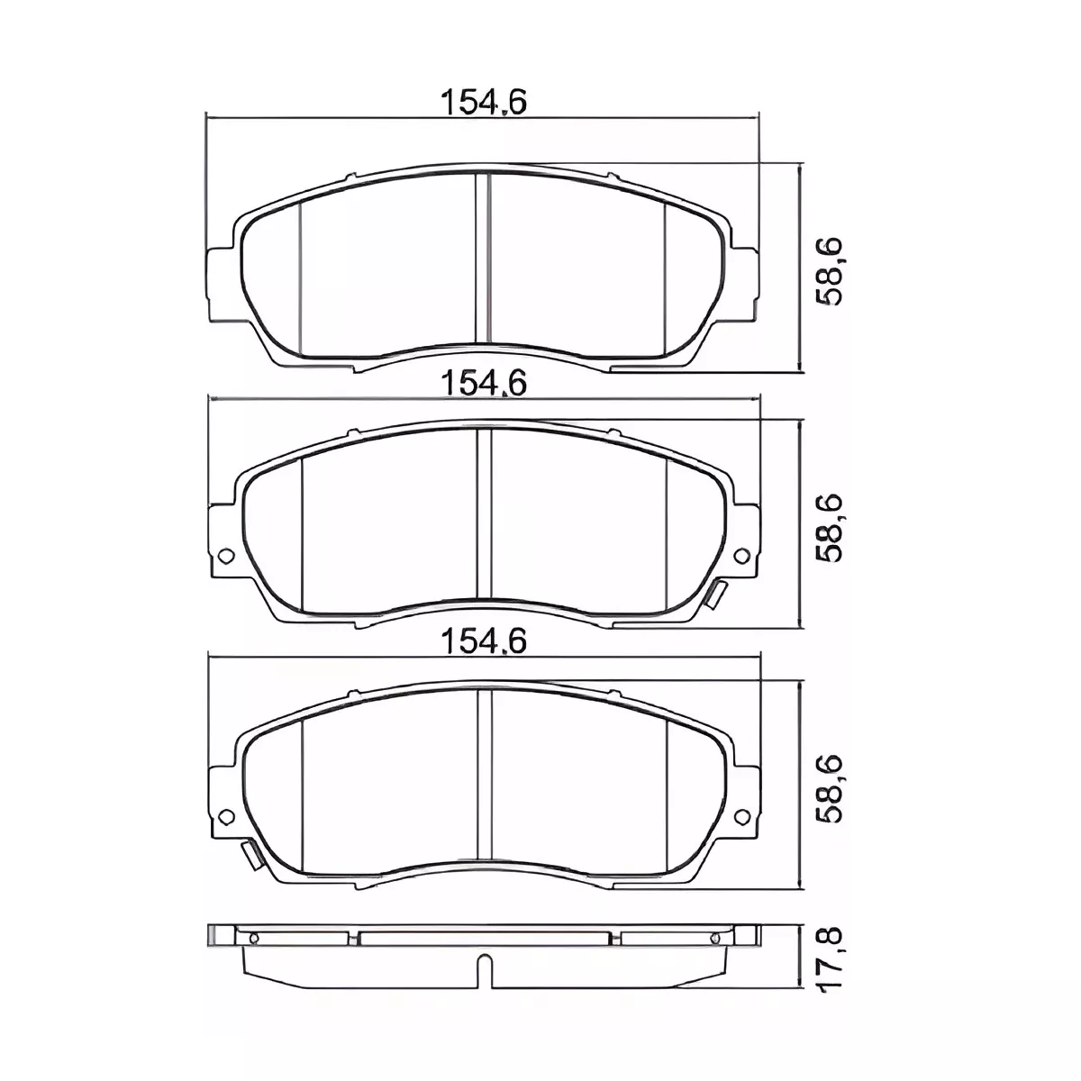 Pastilha Freio Dianteira Akebono - Cobreq - N1077 ... - Grupo Celinho Autopeças