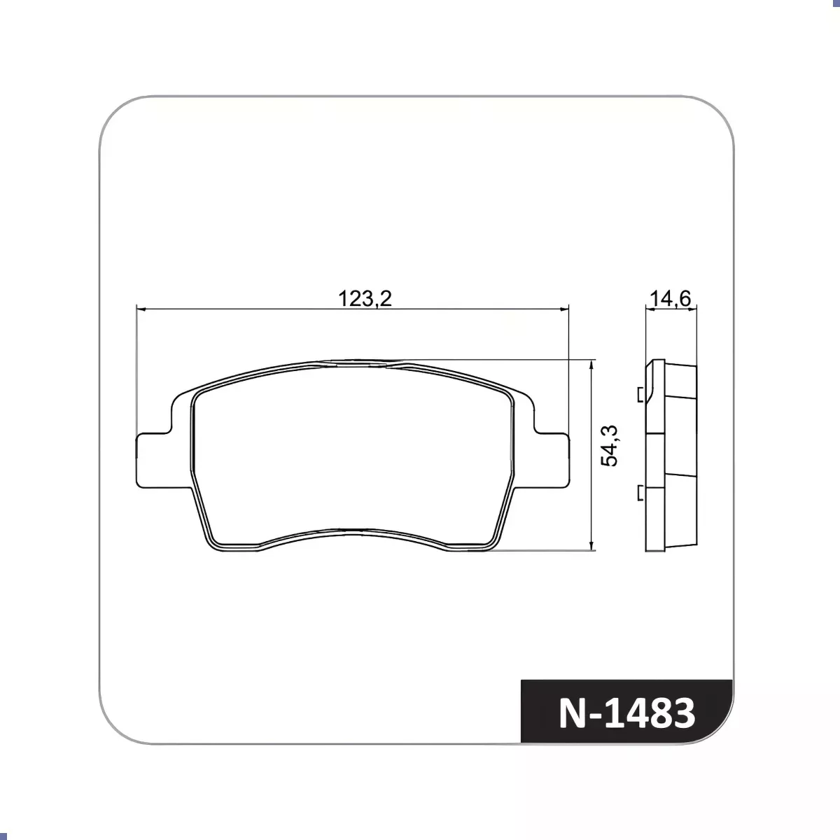 Pastilha de Freio Dianteira - Cobreq - N1483 (Toyo... - Grupo Celinho Autopeças
