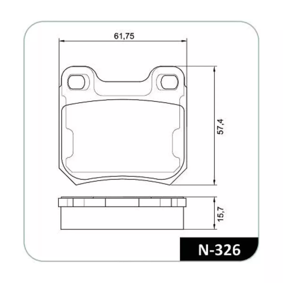  Pastilha de freio Traseiro - Cobreq - N326 (Vectr... - Grupo Celinho Autopeças