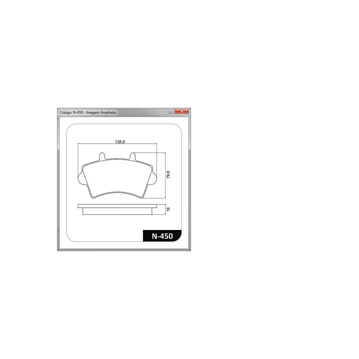  Pastilha Freio Renault Master Dianteira N450 - Grupo Celinho Autopeças