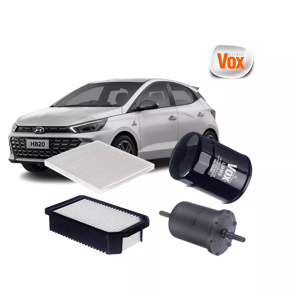 Kit Reparo Hyundai HB20 2016 até 2018 - FIltros VO...