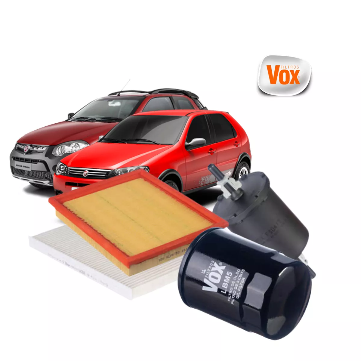 Kit Reparo Fiat Palio/Strada - Filtros VOX Filters...