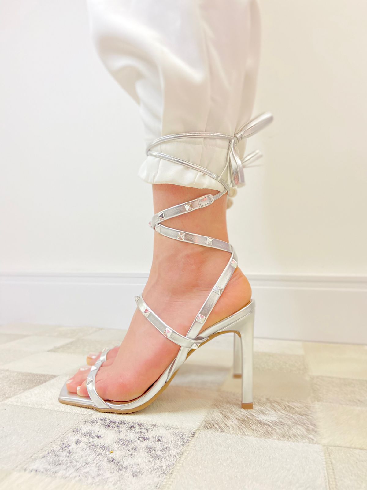 Sandália London Prata - PRODUTO RECUPERADO - AMAVIE SAPATOS