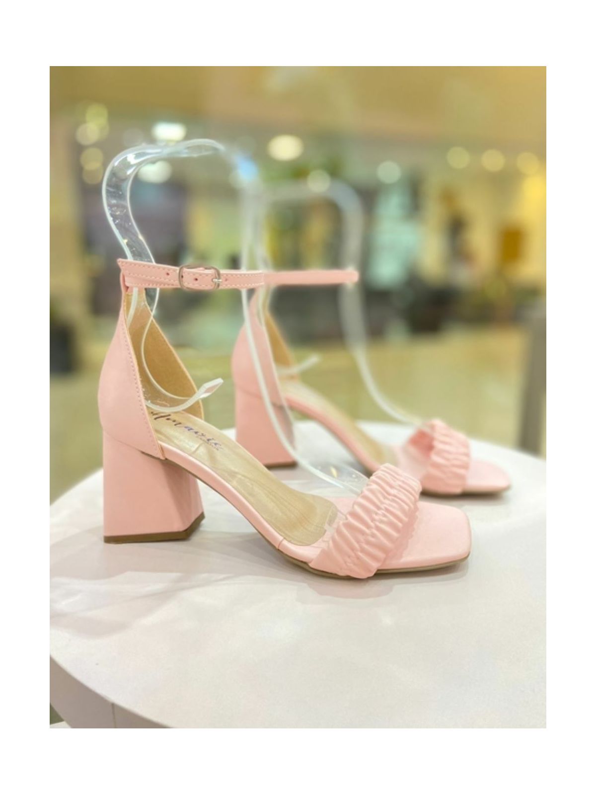 Sandália Flora Rosa Camélia - PRODUTO RECUPERADO - AMAVIE SAPATOS