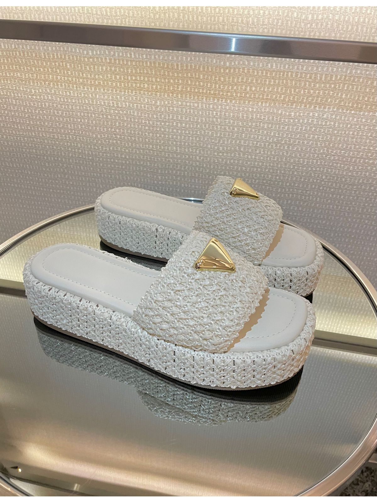 Flat Búzios Palha Off White - AMAVIE SAPATOS