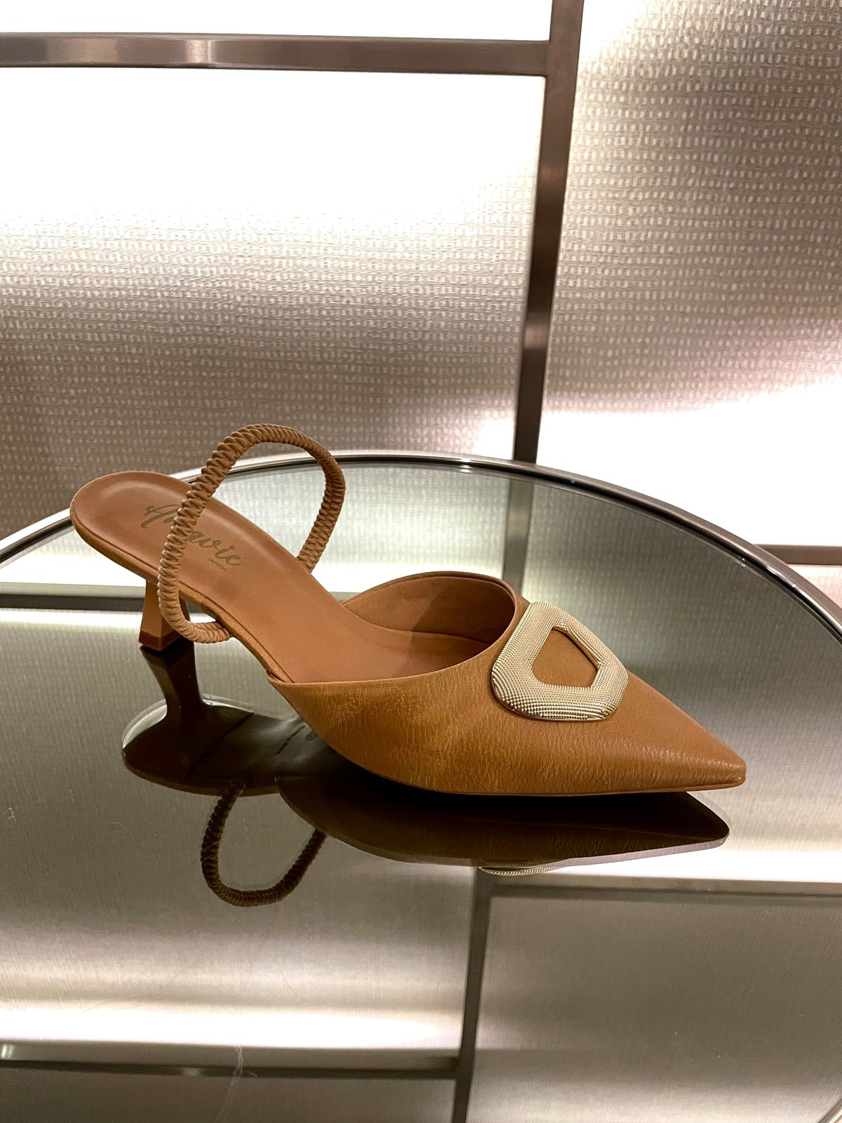 Scarpin Mule Jolie Nude - AMAVIE SAPATOS