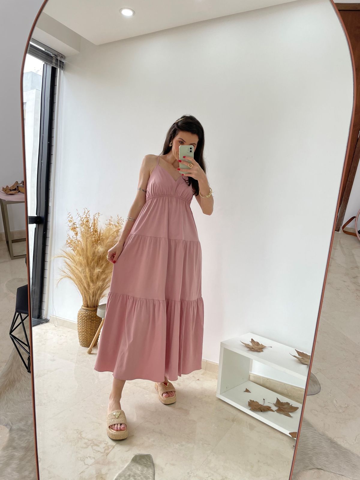 Vestido Serena Rosê - AMAVIE SAPATOS