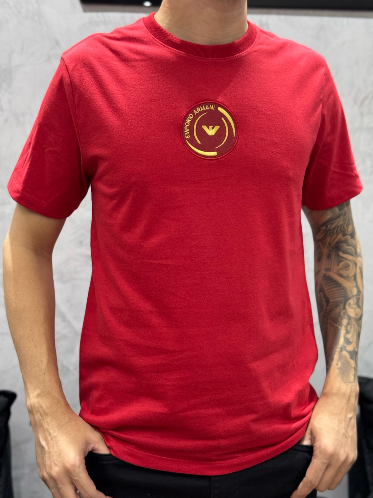 Camiseta Premium Armani - Vermelho - 01972 - Conceito 62