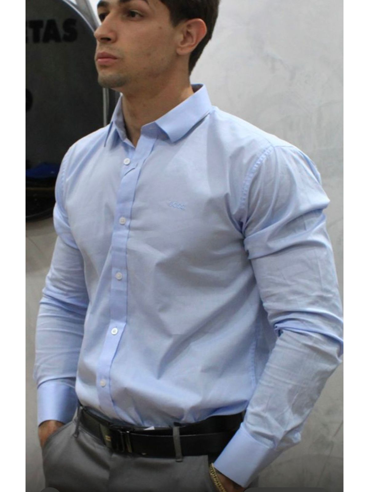 Camisa Social LCST Longa - Azul - 02563 - Conceito 62