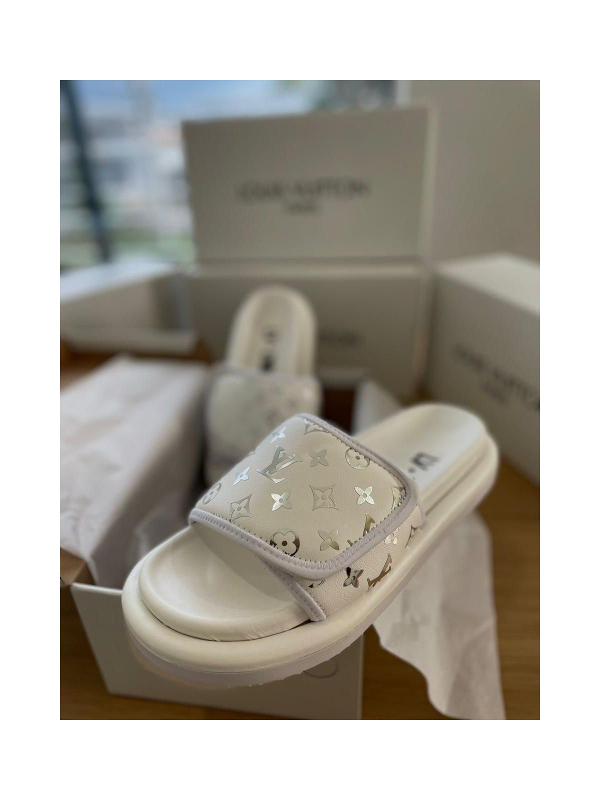 Chinelo Slide Lv - Branco - 03000 - Conceito 62