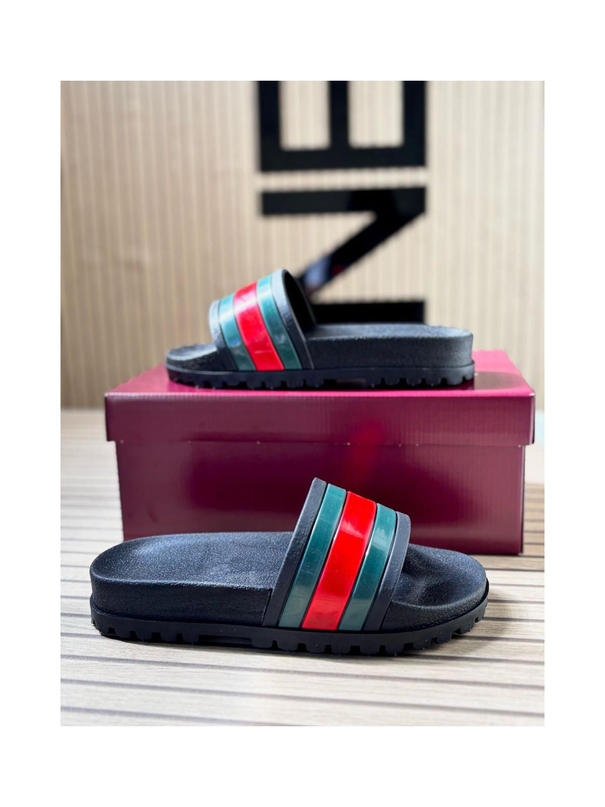 Chinelo Slide Gucci - Preto - 03001 - Conceito 62