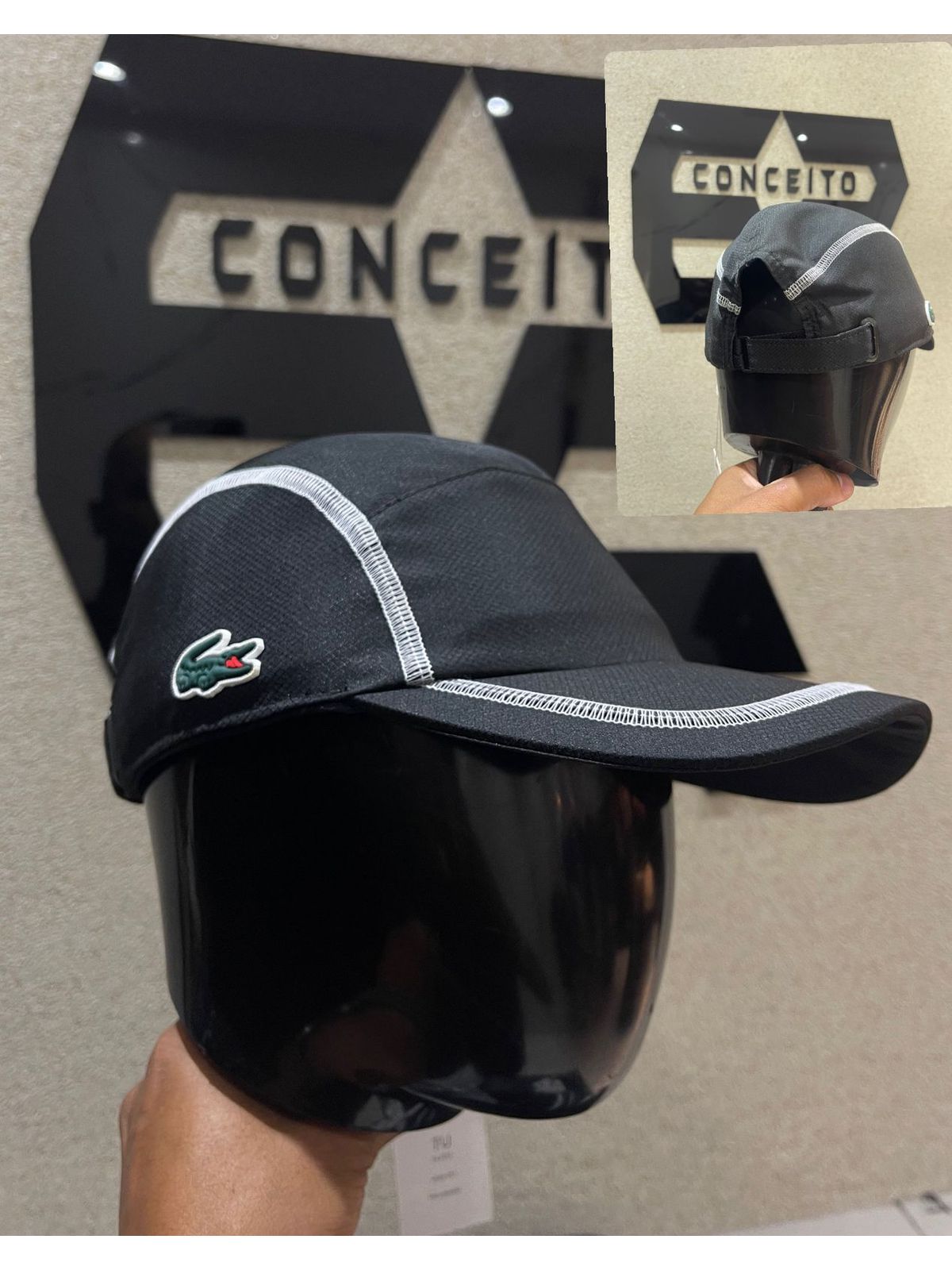 Boné Lcst - Preto/Branco - 02843 - Conceito 62