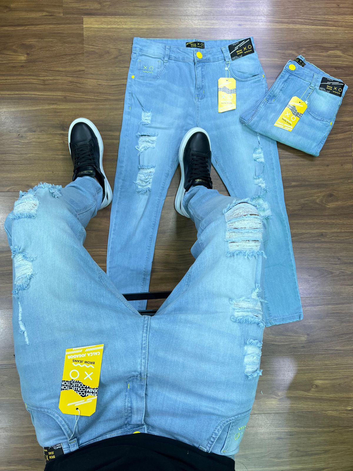 Calça Jeans Jogador Brown - 02725 - Conceito 62