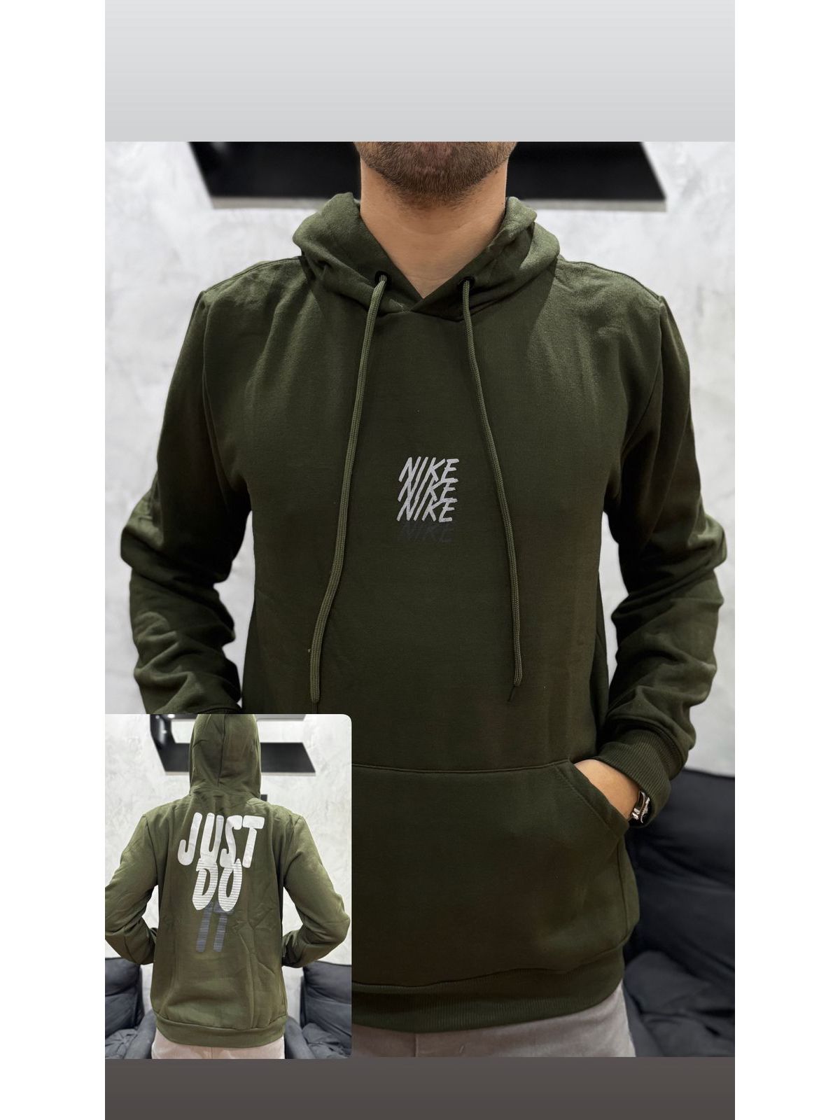 Blusão Moletom Nike - Verde - 02753 - Conceito 62