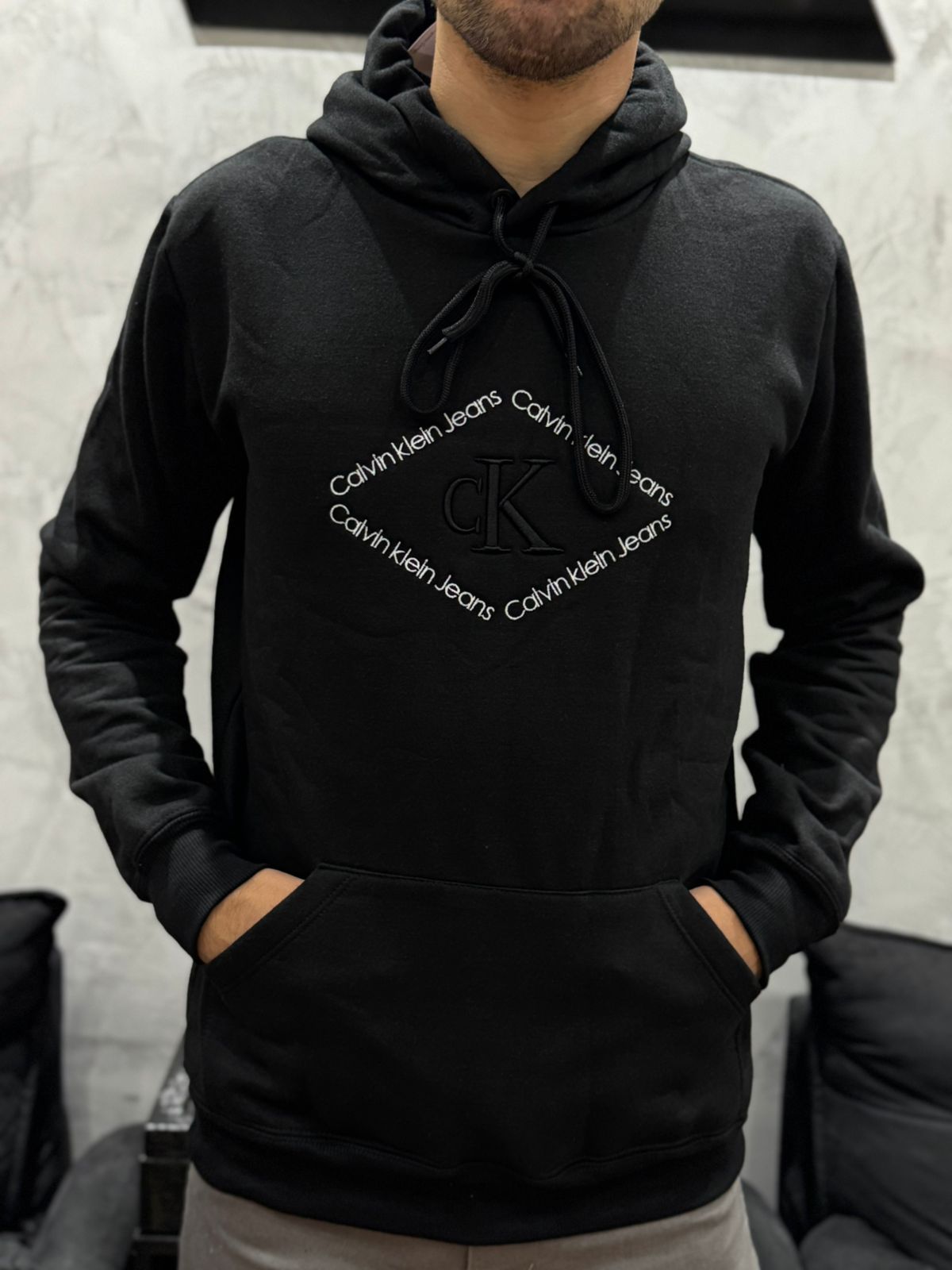 Blusão Moletom CK - Preto - 02755 - Conceito 62