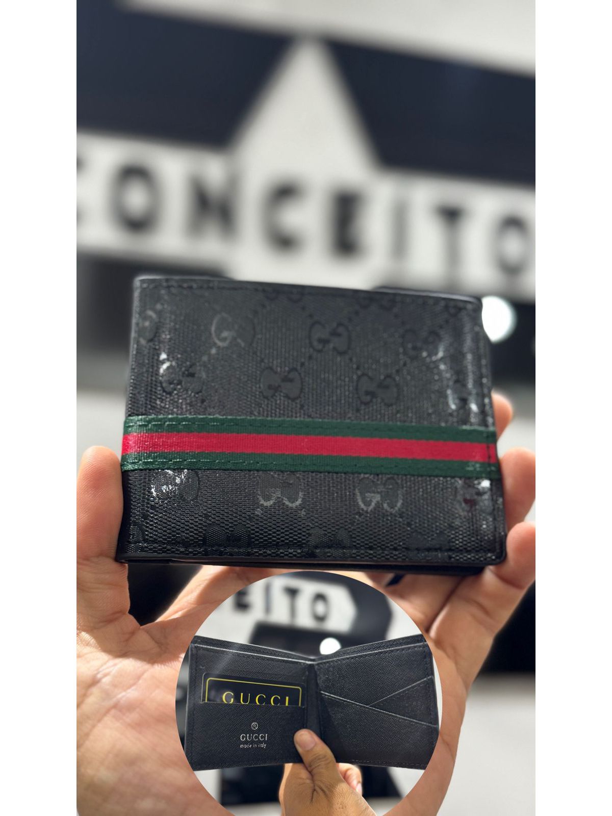 Carteira Gucci Preto - 02594 - Conceito 62