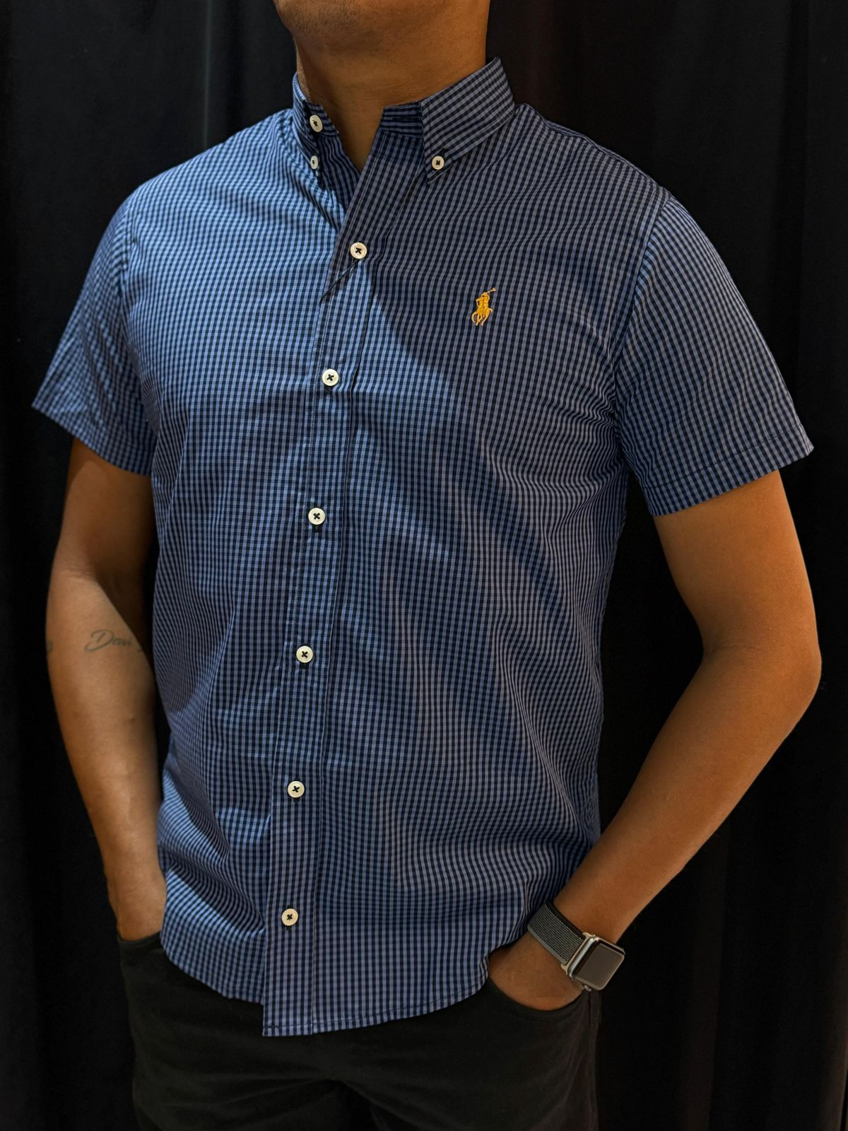 Camisa Social Micro Ralph - Azul Caneta - 03011 - Conceito 62