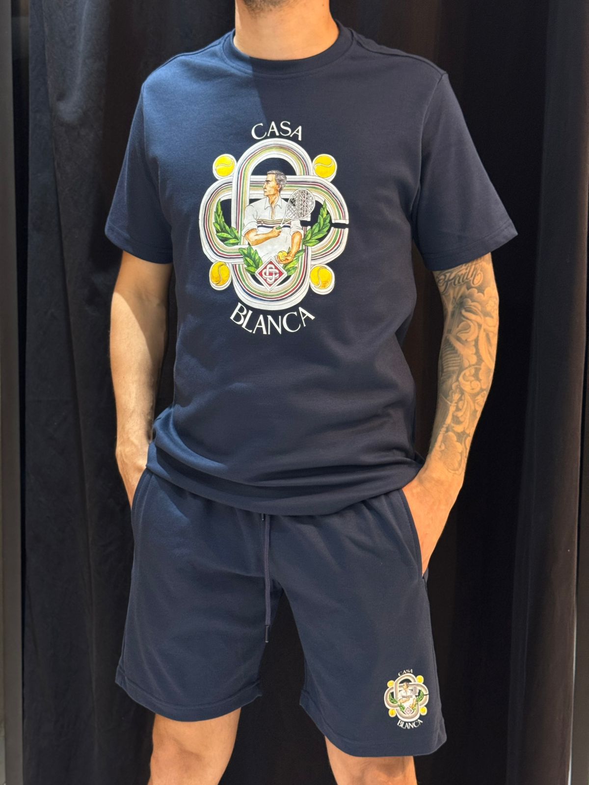 Kit Camiseta + Bermuda Casa - Azul - 03856 - Conceito 62