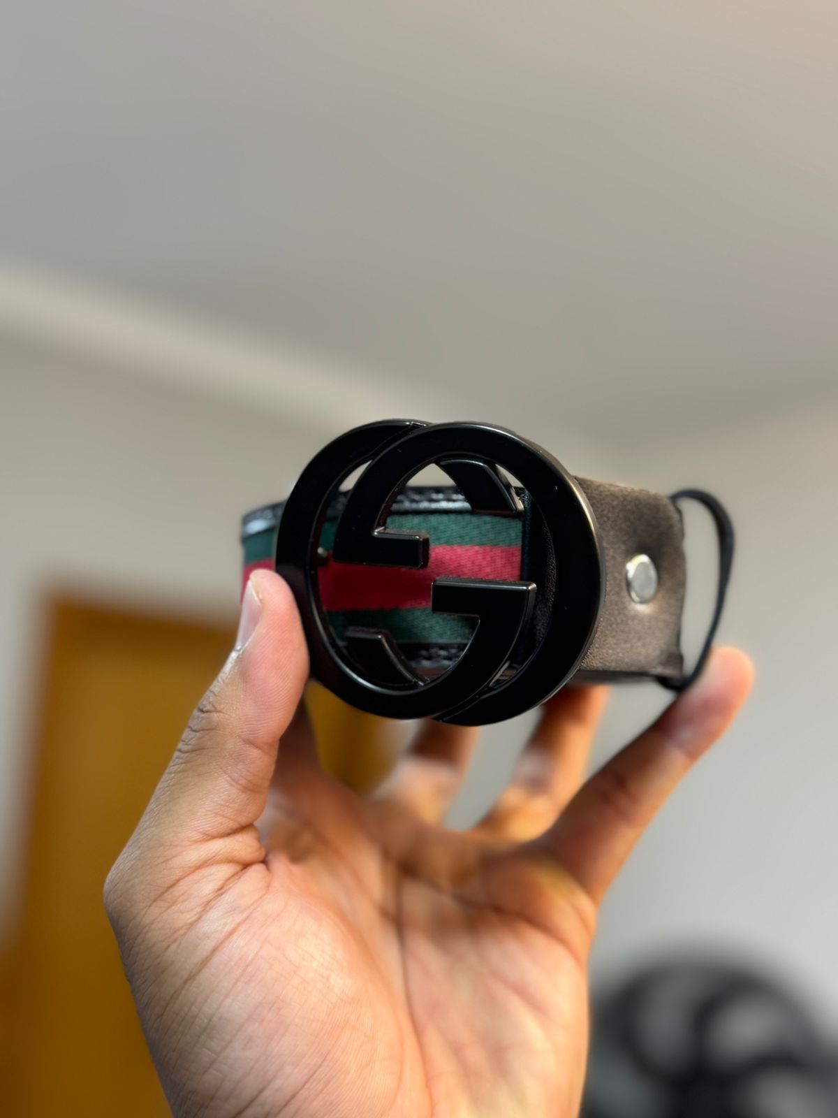 Cinto Gucc - Preto - 03688 - Conceito 62