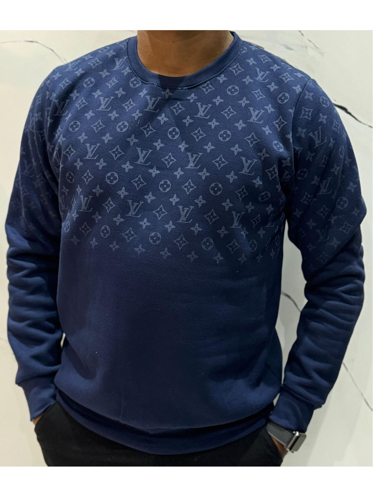 Blusão Moletom LV - Azul - 02904 - Conceito 62