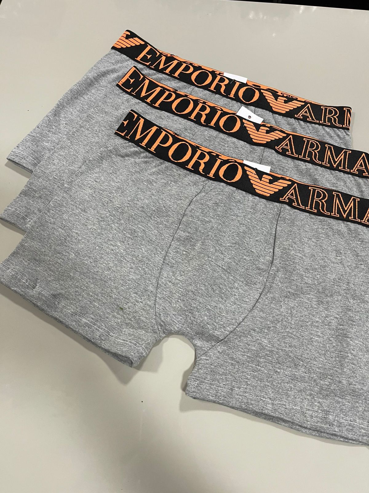 Cueca Boxer Armani - Cinza - 04260 - Conceito 62