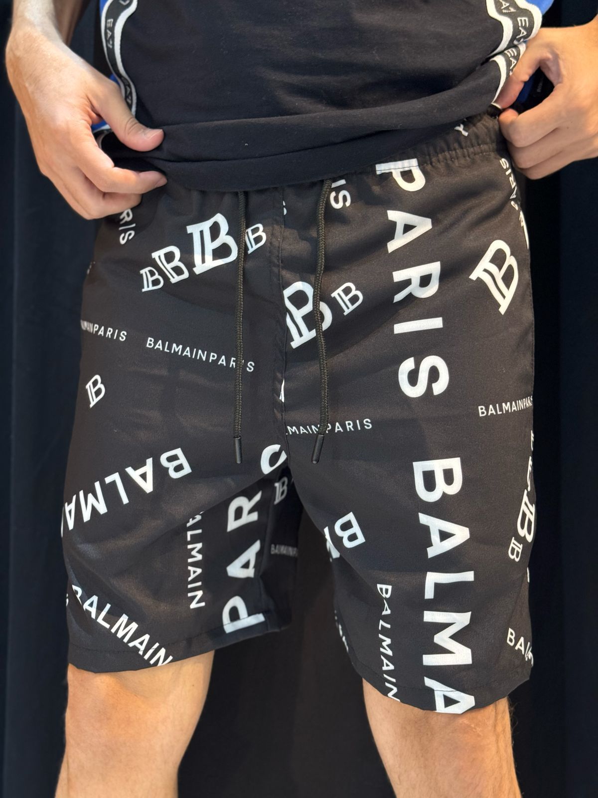 Short Premium Balmain - Preto - 02152 - Conceito 62