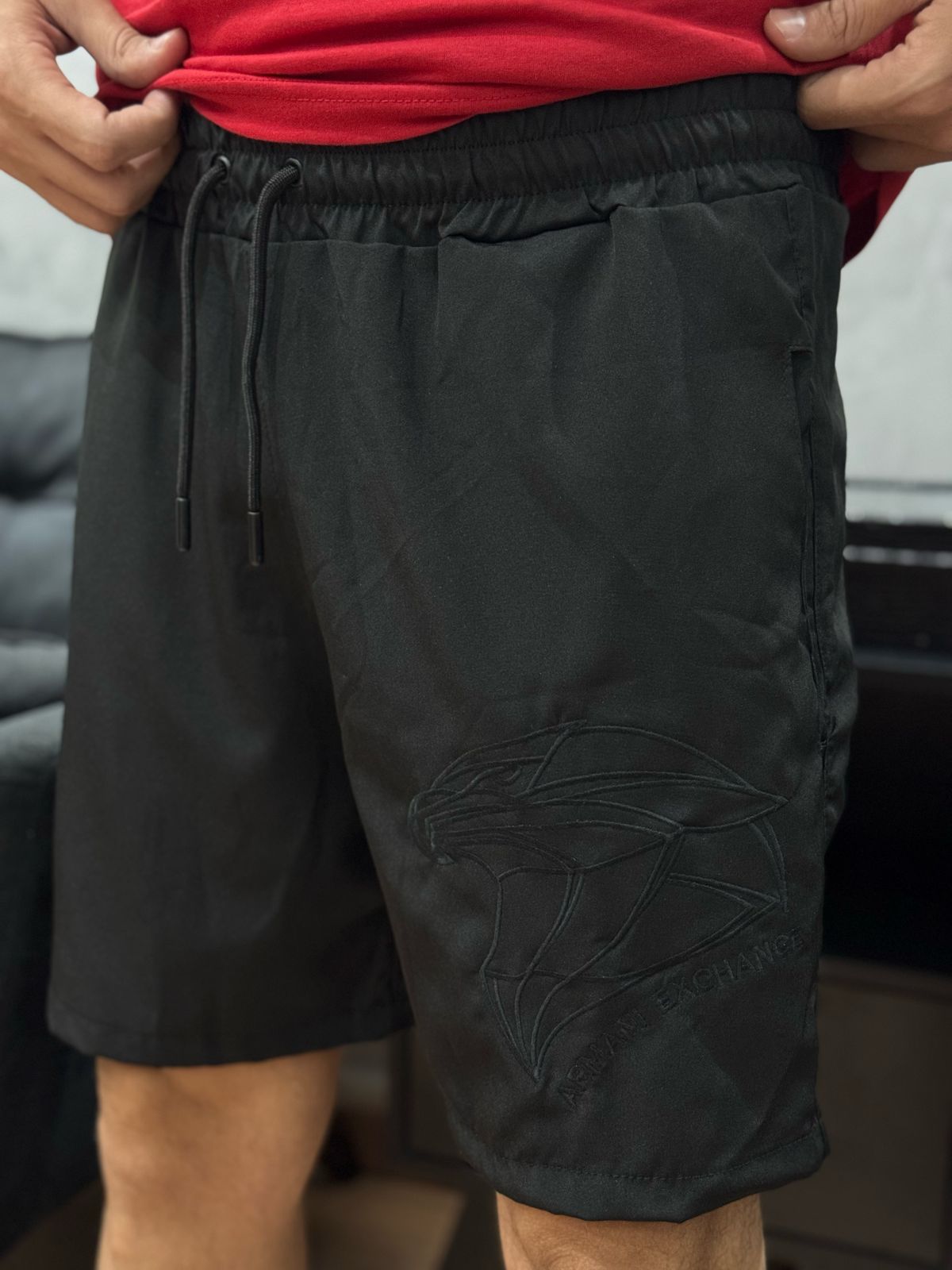 Short Griffe EA7 - Preto - 02178 - Conceito 62