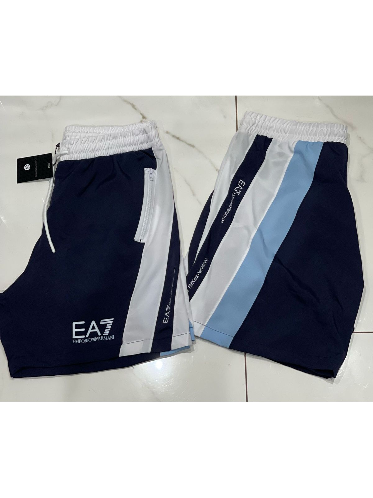 Short Griffe EA7 - Azul - 02183 - Conceito 62