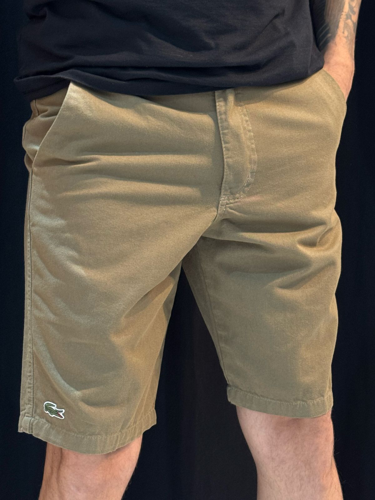 Bermuda Sarja LCST - Bege Escuro - 02202 - Conceito 62