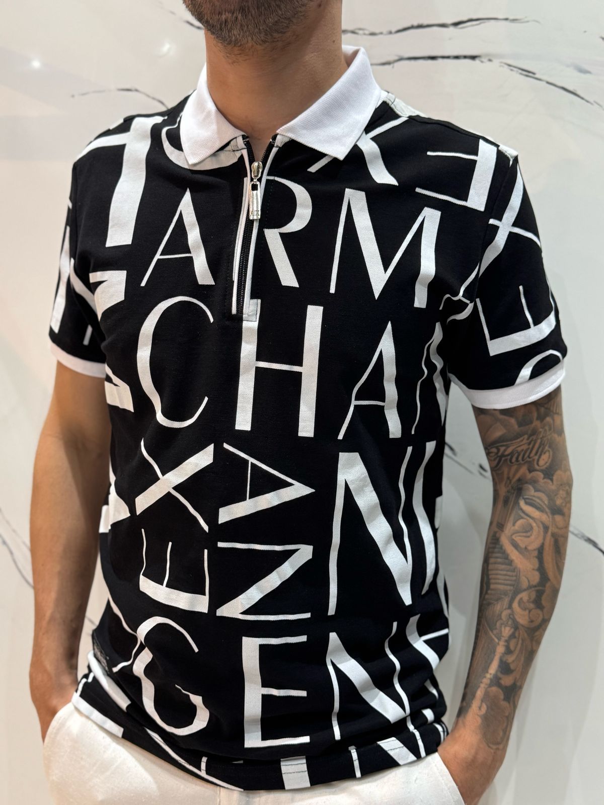 Polo Peruana Armani - Preto - 02209 - Conceito 62