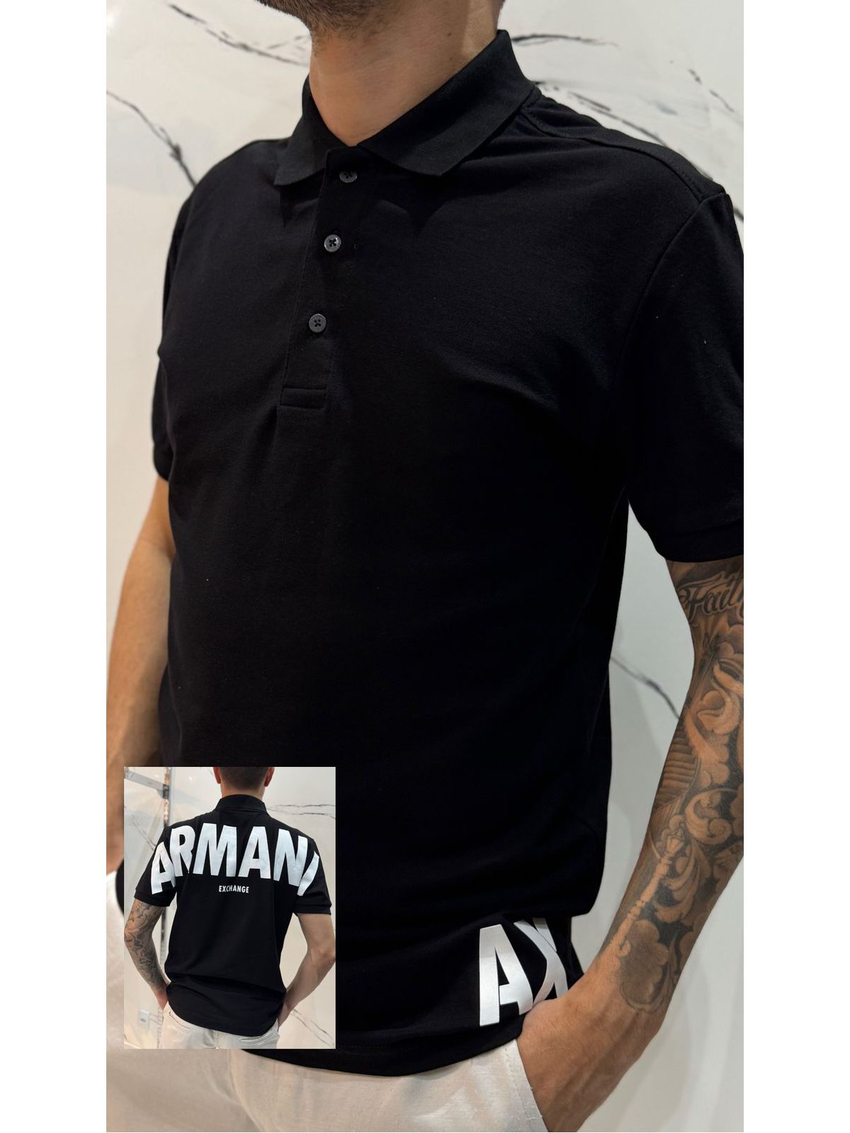 Polo Peruana Armani - Preto - 02210 - Conceito 62