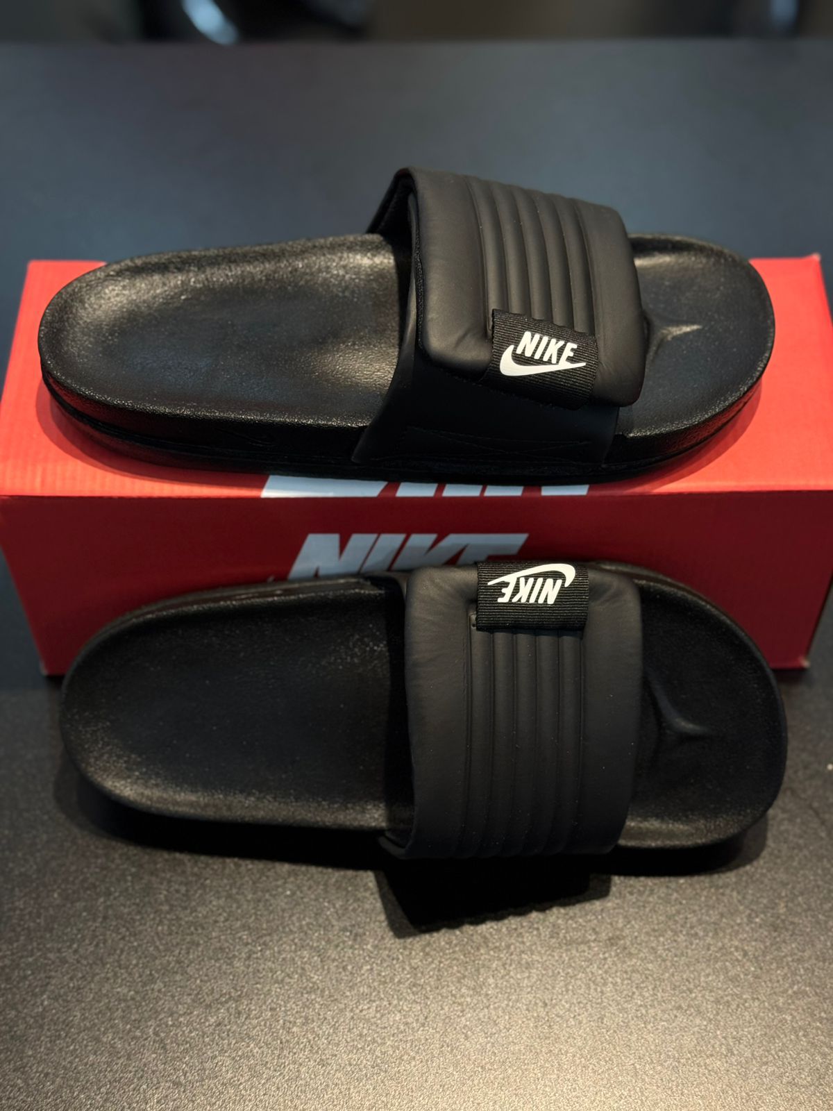 Chinelo Slide Nike Velcro - Preto - 02256 - Conceito 62