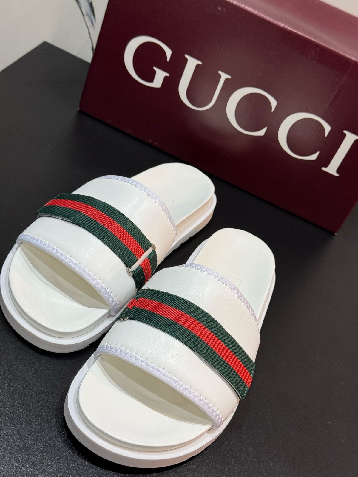 Chinelo Slide Gucci - Branco - 02169 - Conceito 62