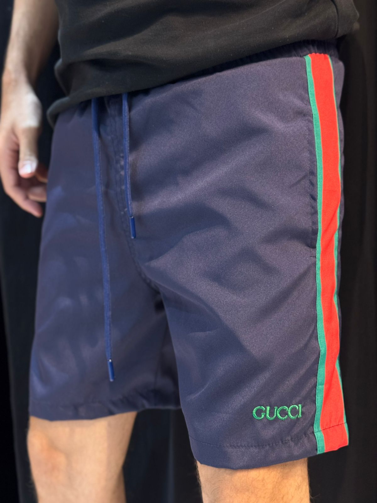 Short Griffe Gucc - Azul - 02601 - Conceito 62