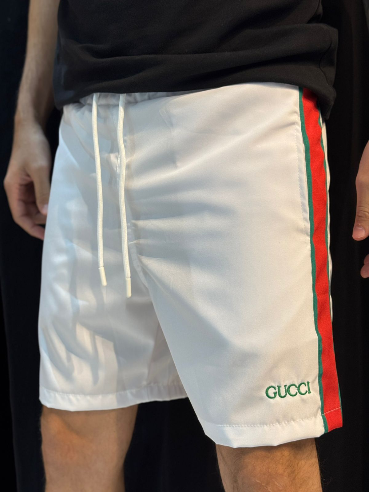 Short Griffe Gucc - Branco - 02602 - Conceito 62