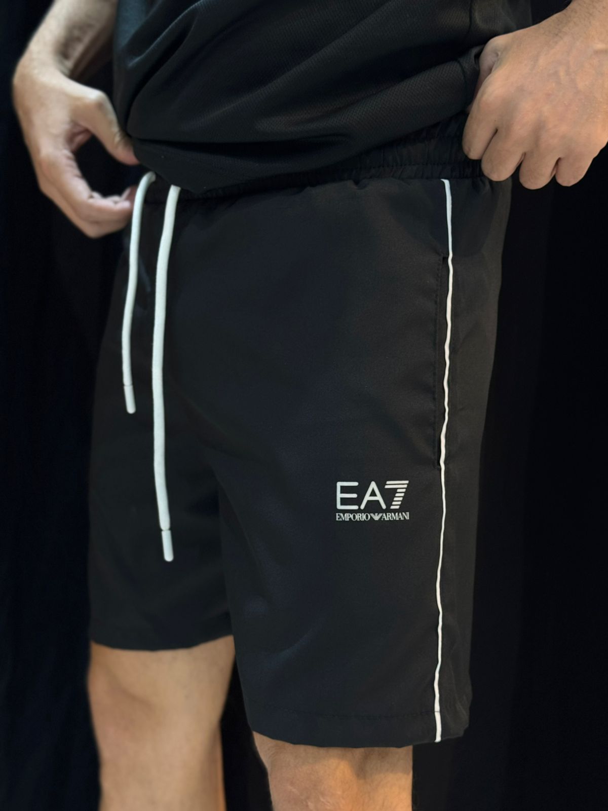 Short Griffe Ea7 - Preto - 03859 - Conceito 62