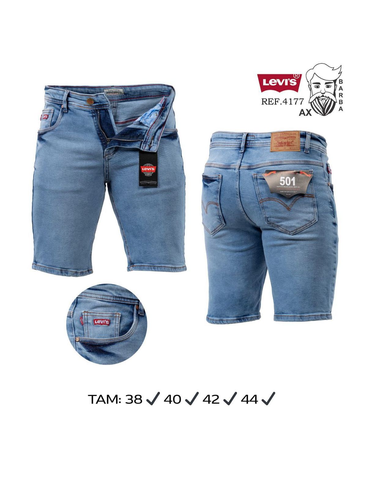 Bermuda Jeans LEV - 04515 - Conceito 62