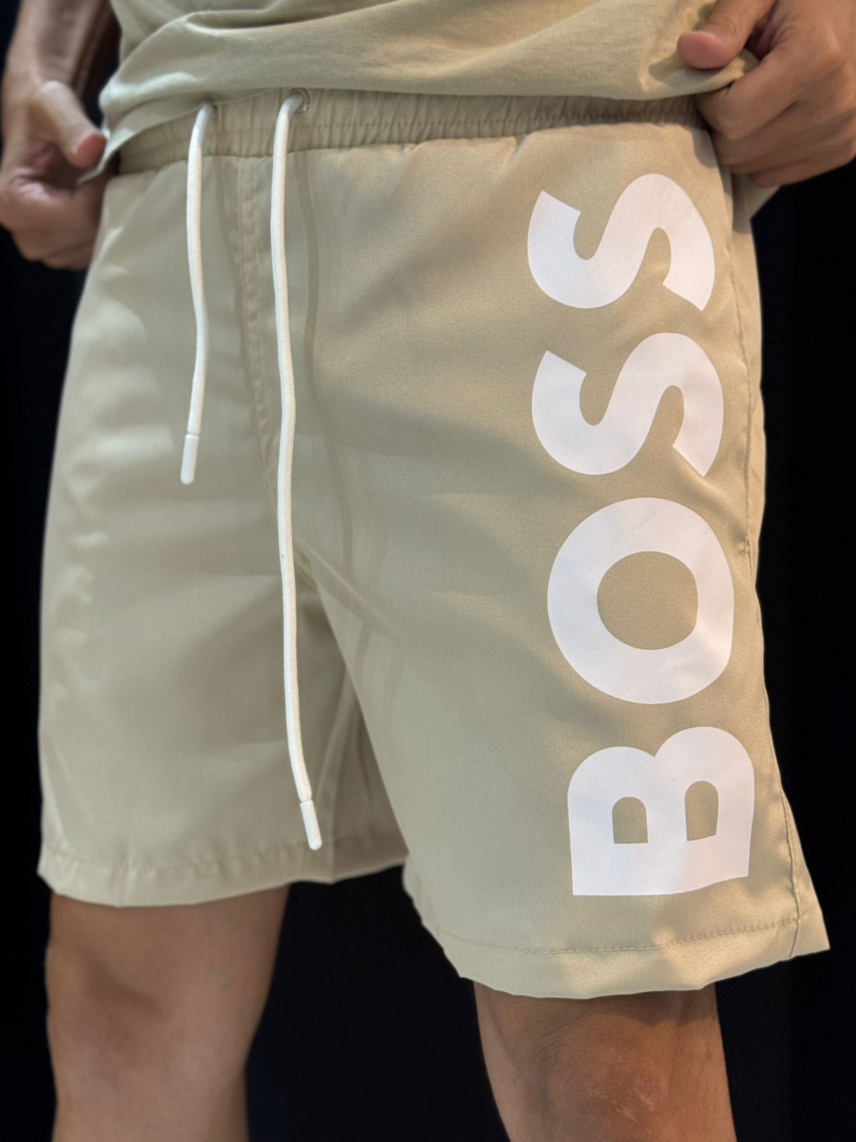 Short Griffe BSS - Bege - 03535 - Conceito 62