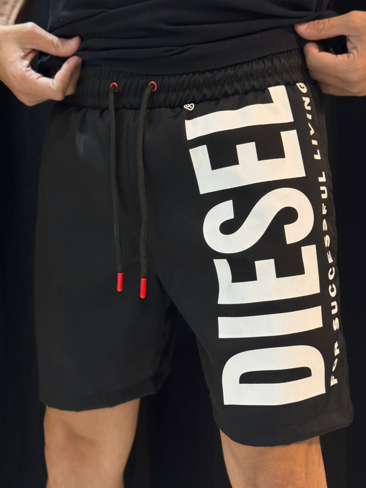 Short Griffe DSL - Preto/Branco - 03528 - Conceito 62