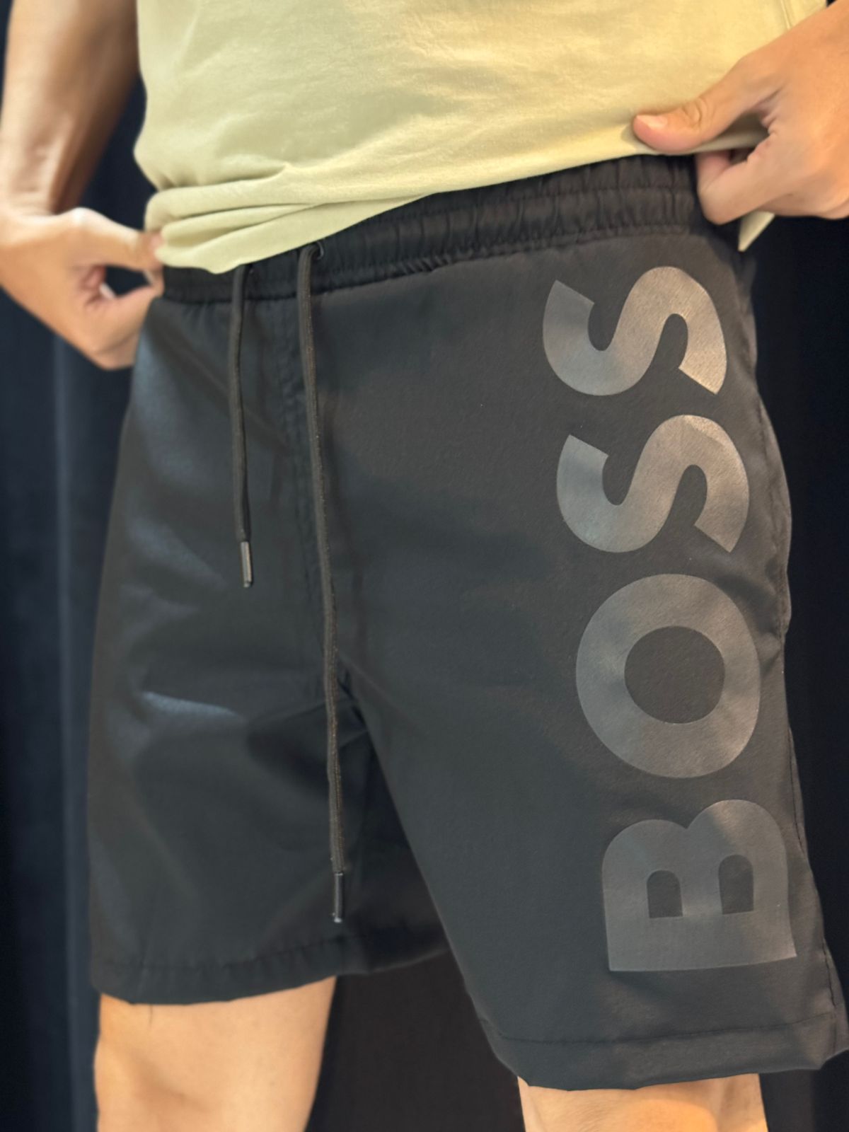 Short Griffe BSS - Preto/Preto - 03532 - Conceito 62