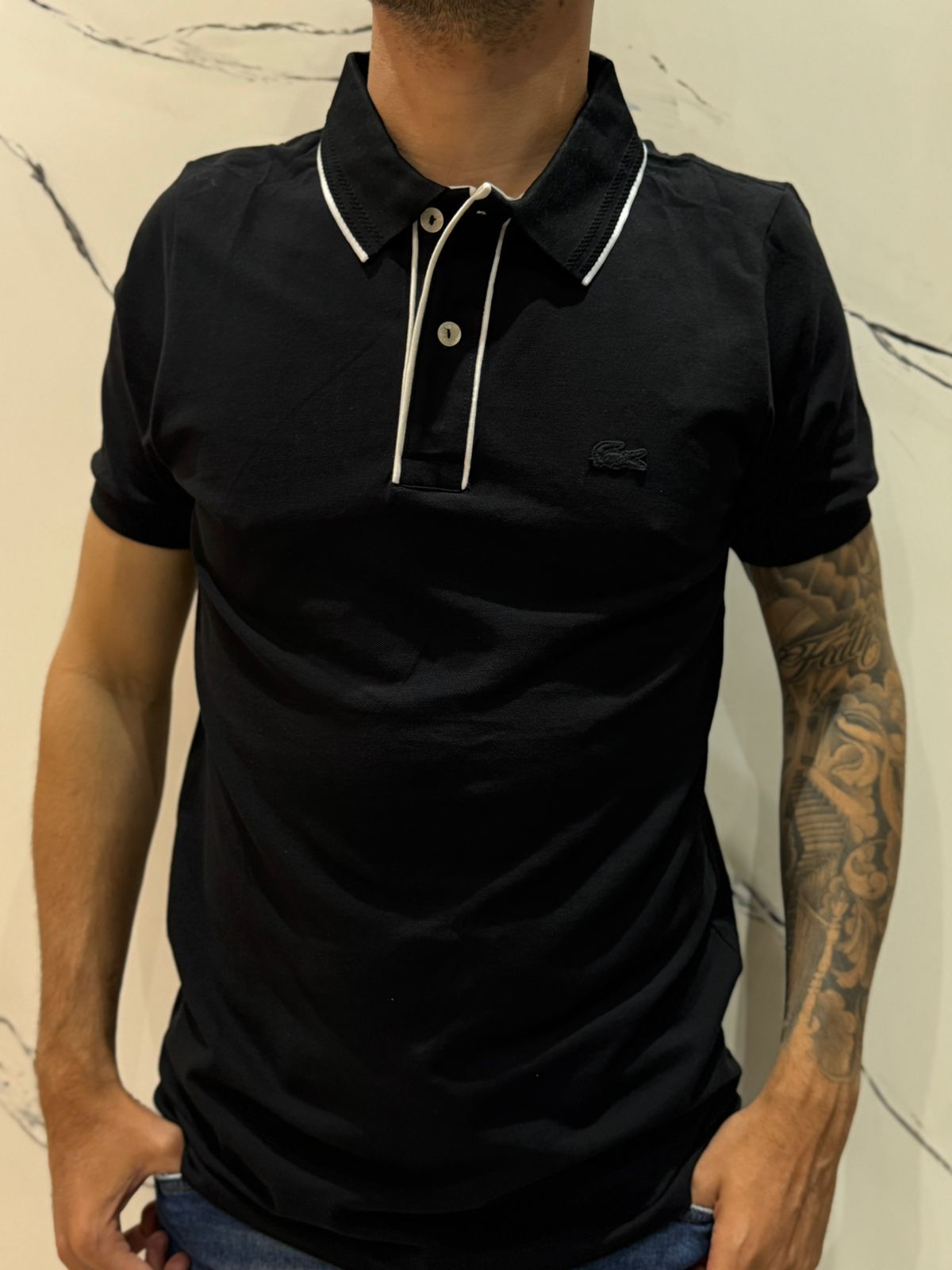 Polo Peruana Lcst - Preto - 03041 - Conceito 62