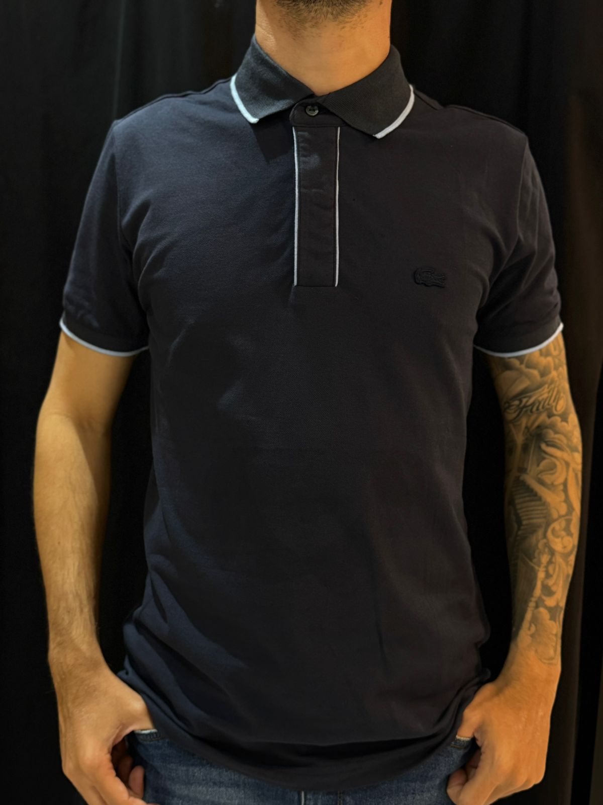 Polo Peruana Lcst - Azul Marinho - 03042 - Conceito 62