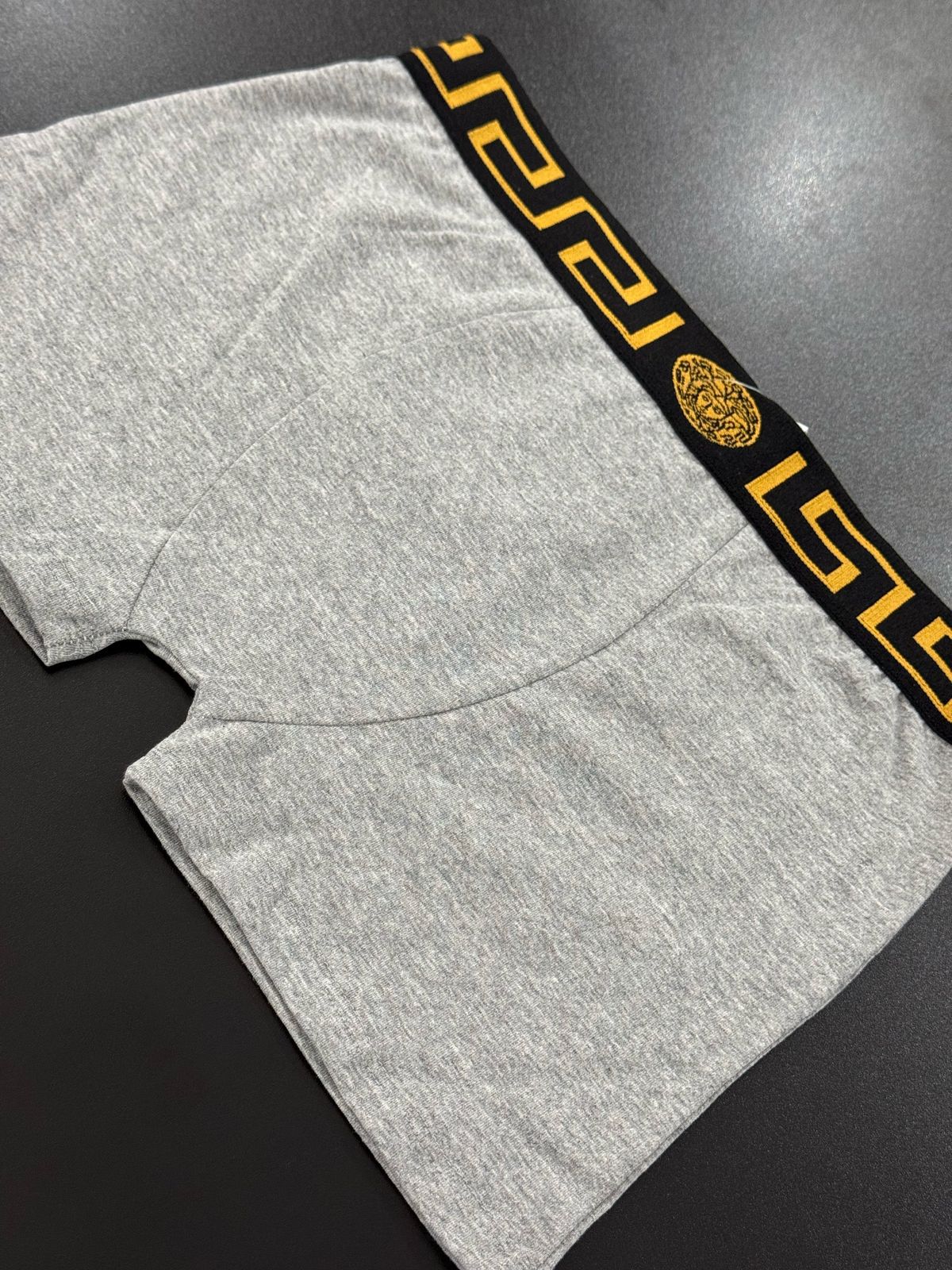 Cueca Boxer Versace - Cinza - 02219 - Conceito 62