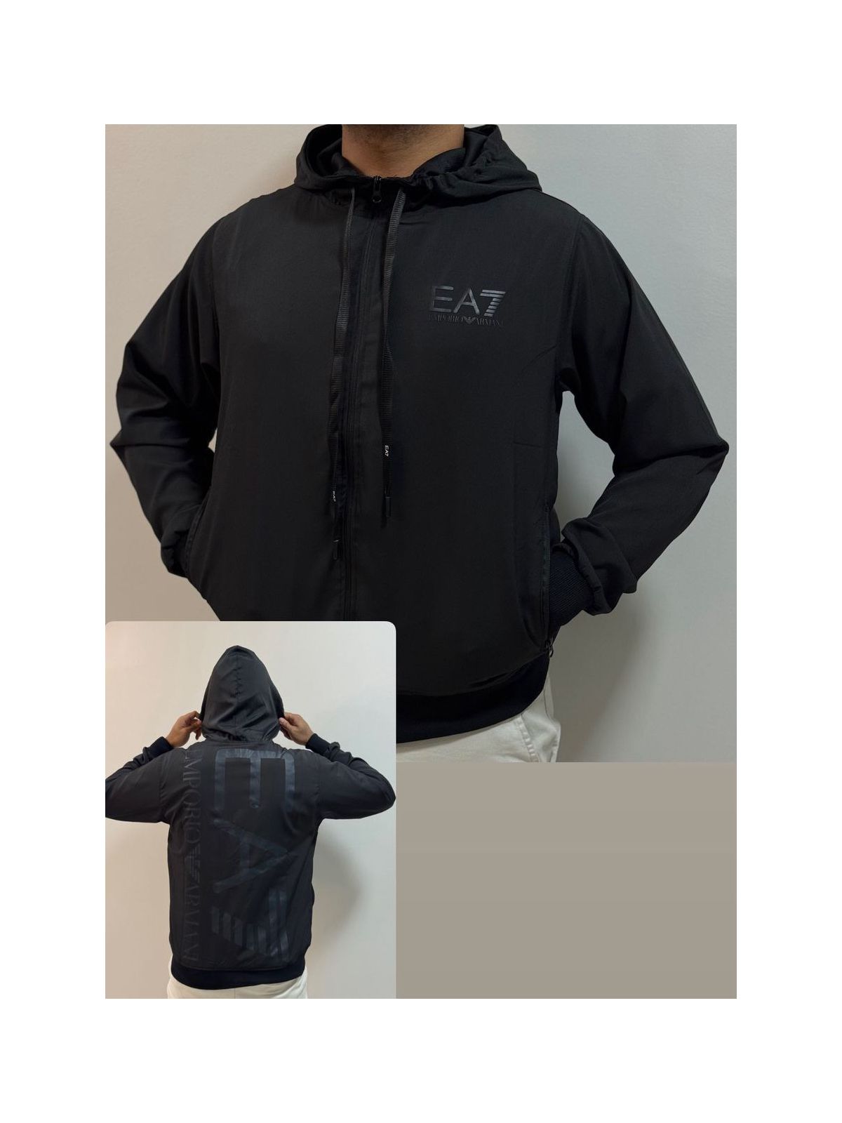 Jaqueta Corta Vento EA7 - Preto - 03304 - Conceito 62