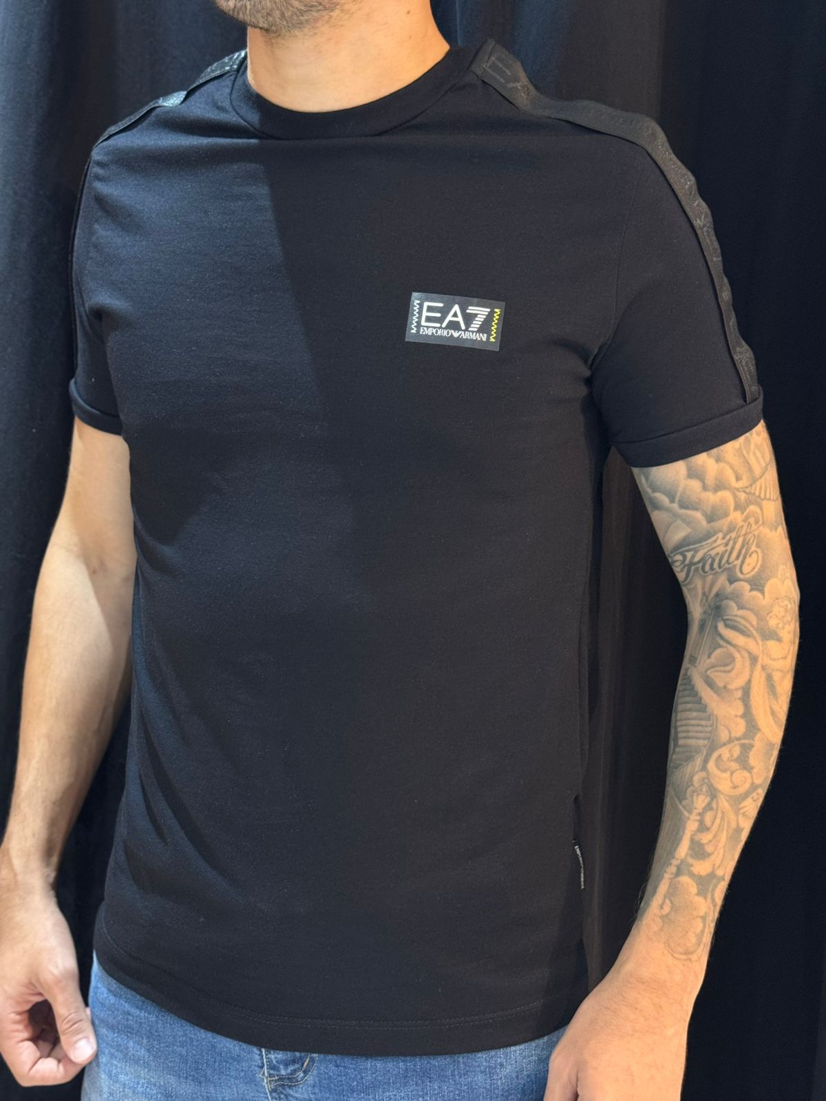 Camiseta Peruana EA7 - Preto - 03928 - Conceito 62
